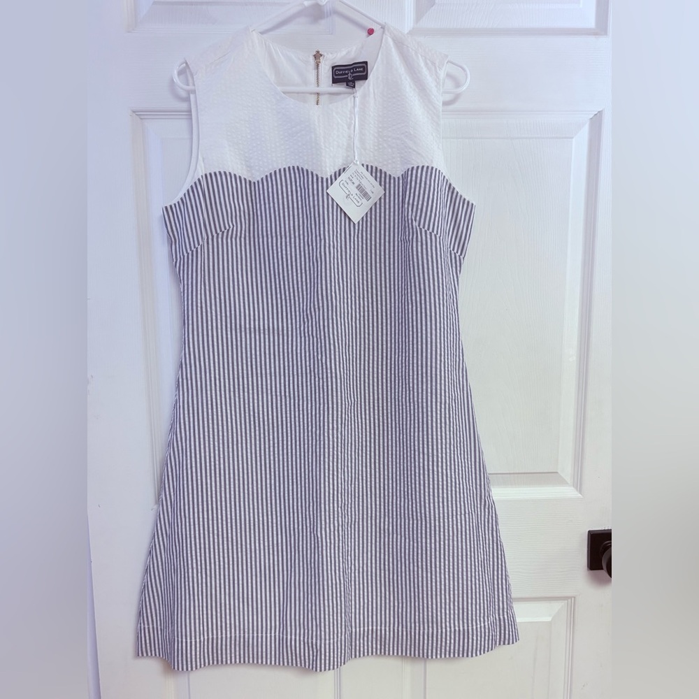 Duffield Lane nwt M the Walloon dress Sleeveless Shift Dress